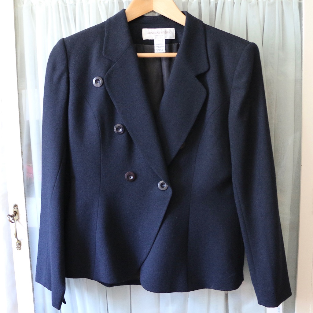 Nwt Black Wool Jones New York Blazer